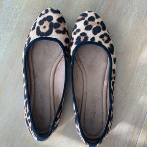 Madewell Reid leopard flat